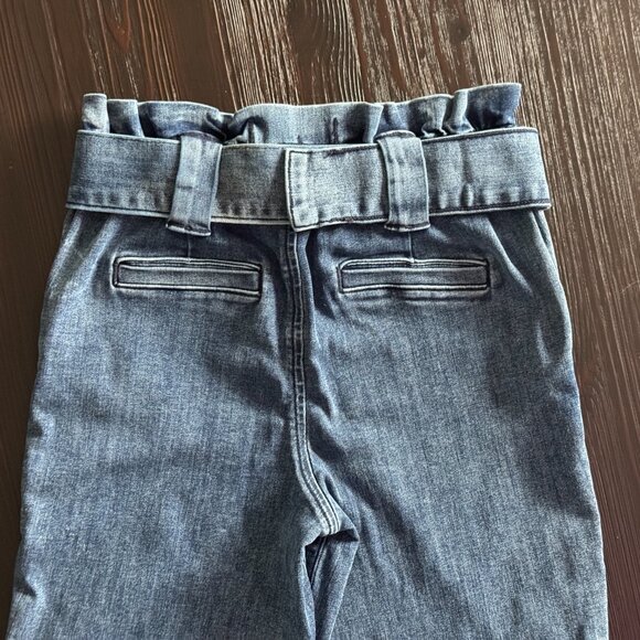 Express Super High Rise Ankle Paperbag Jeans - Size 2 - Picture 5 of 11